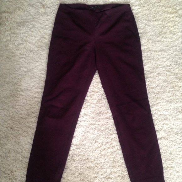Theory Plum Purple Skinny Pants - Picture 1 of 6